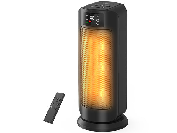 1500W Portable Ceramic Space Heater – Quiet, Energy-Efficient Heating with Remote for Home, Office & Large Rooms