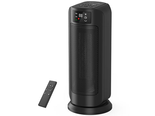 1500W Portable Ceramic Space Heater – Quiet, Energy-Efficient Heating with Remote for Home, Office & Large Rooms