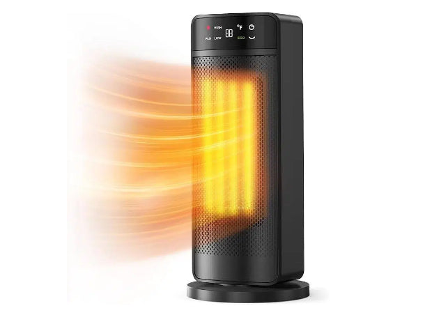 1500W Portable Electric Space Heater with Remote & Thermostat – Rapid Ceramic Heating for Home, Office & Garage