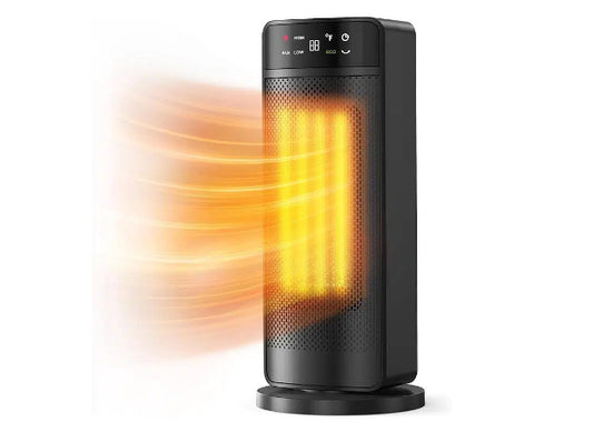 1500W Portable Electric Space Heater with Remote & Thermostat – Rapid Ceramic Heating for Home, Office & Garage